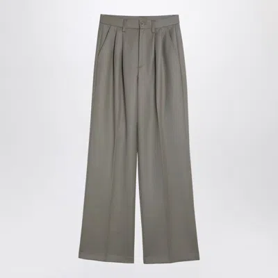 ANINE BING ANINE BING KHAKI WOOL TROUSERS