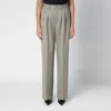 ANINE BING KHAKI WOOL TROUSERS