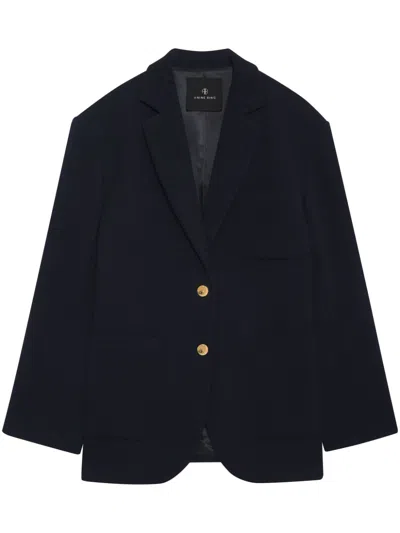 Anine Bing Kinsley Blazer In Blue