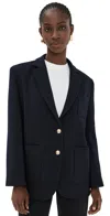 Anine Bing Kinsley Blazer In Night Sky In Navy