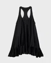 Anine Bing Black Lilith Dress In Silk Blend