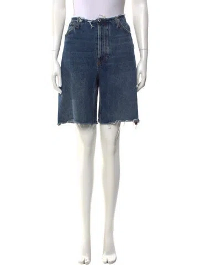 Pre-owned Anine Bing Knee-length Shorts In Blue