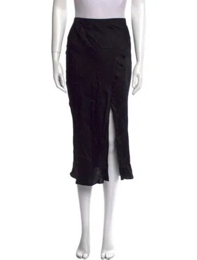 Pre-owned Anine Bing Knee-length Skirt In Black