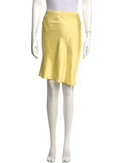 Pre-owned Anine Bing Knee-length Skirt In Yellow
