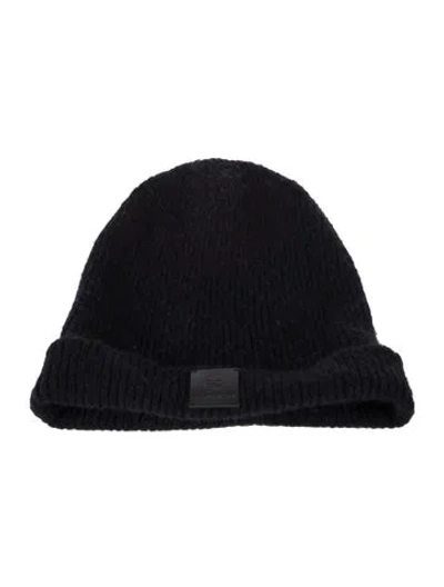 Pre-owned Anine Bing Knit Wool Beanie In Blue