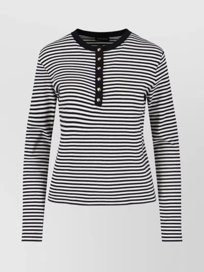 Anine Bing Knitwear Crewneck Button Detailing In Multi