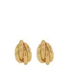 Anine Bing Knot 14kt Gold-plated Earrings In Yellow