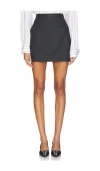 Anine Bing Kora Mini Skirt In Gray