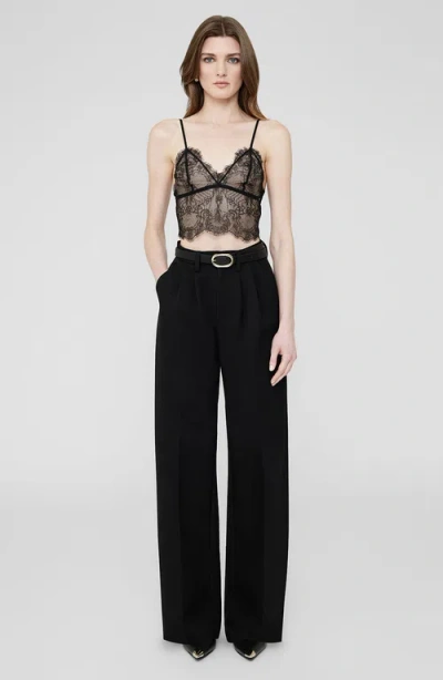 Anine Bing Lace Bralette In Black