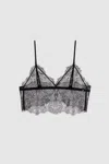 ANINE BING ANINE BING LACE BRALETTE IN BLACK