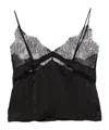 Anine Bing Amelie Silk-blend Camisole Top In Black