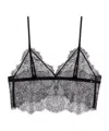 Anine Bing Lace Bralette In Black In Gray