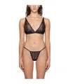 Anine Bing Lace-trim Triangle Bra In Nude