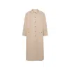 Anine Bing Randy Maxi Trench In Beige