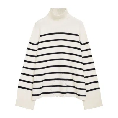 ANINE BING ANINE BING LADIES WHITE COURTNEY HIGH NECK JUMPER