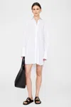 Anine Bing Lake Dress In White And Black Stripe In White