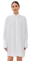 Anine Bing Lake Dress In White And Black Stripe In Multi