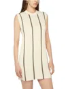 Anine Bing Lanie Dress In Ivory/green Stripe