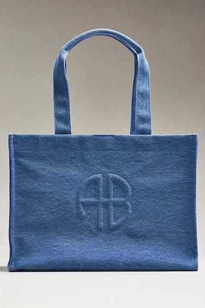 Anine Bing Lara Tote Bag In Blue
