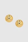 Anine Bing Large Dome Earrings In Gold In 14k Gold