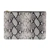 Anine Bing Elly Snakeskin-print Leather Clutch Bag In Multi
