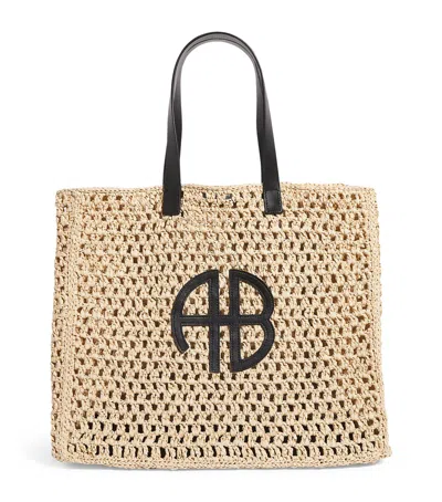 Anine Bing Large Raffia Rio Tote Bag