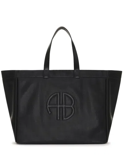 Anine Bing Large "rio" Tote Bag In Black