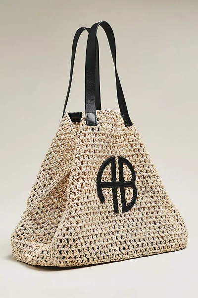 Anine Bing Large Rio Tote Bag In Neutral