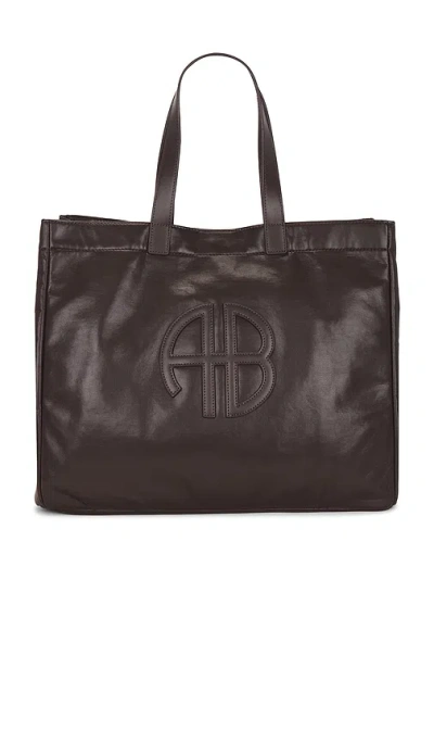 Anine Bing Large Rio Tote In Brown