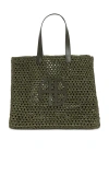 Anine Bing Large Rio Tote In Green