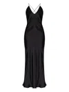 Anine Bing Laurel Spaghetti-strap V-neck Maxi Dress In Black