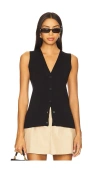 Anine Bing Lawrence Vest In Black