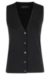 Anine Bing Lawrence Vest In Black
