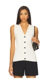 Anine Bing Lawrence Vest In White