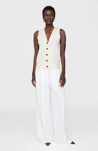 Anine Bing Lawrence Vest In White