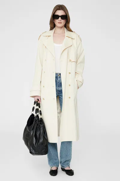 Anine Bing Layton Trench In Cream