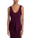 Anine Bing Lea Silk-charmeuse Tank In Bordeaux