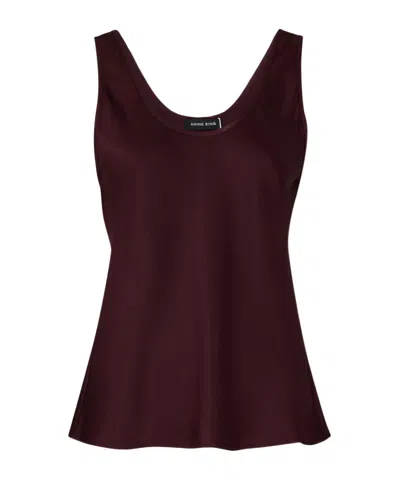 Anine Bing Lea Tank Top In Burgundy