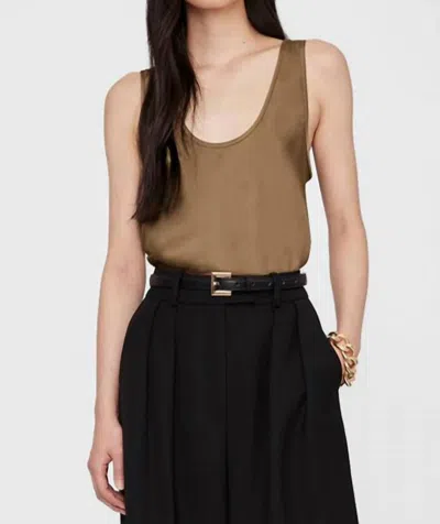 Anine Bing Lea Tank Top In Sepia In Brown