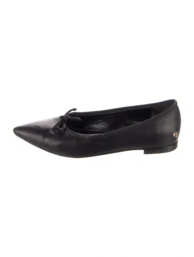 Pre-owned Anine Bing Leather Ballet Flats In Blue