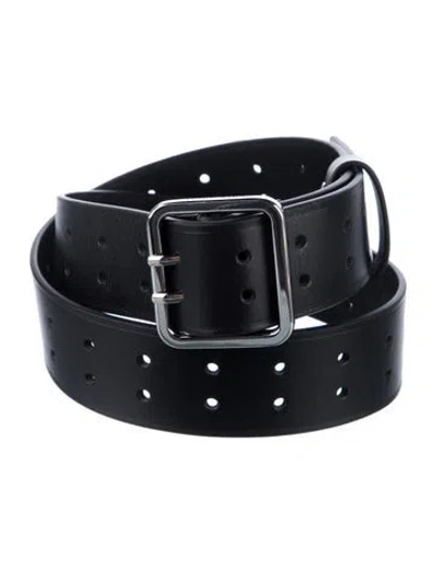 Pre-owned Anine Bing Leather Belt In Black