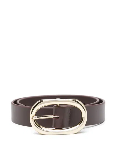 Anine Bing Leather Belt In Red