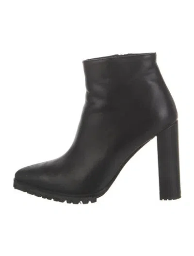Pre-owned Anine Bing Leather Boots In Black