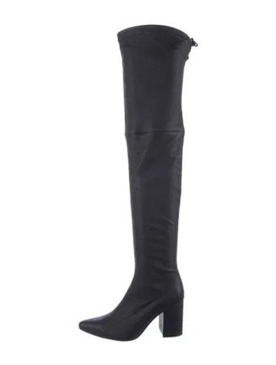 Pre-owned Anine Bing Leather Boots In Black