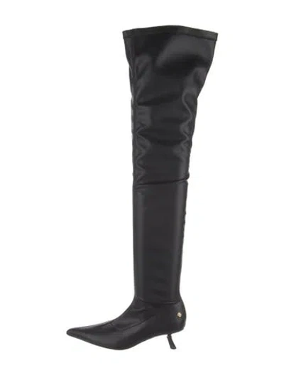 Pre-owned Anine Bing Leather Boots In Black