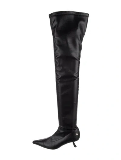 Pre-owned Anine Bing Leather Boots In Black