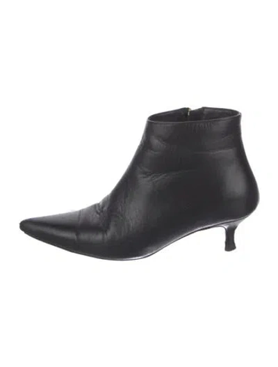 Pre-owned Anine Bing Leather Boots In Black