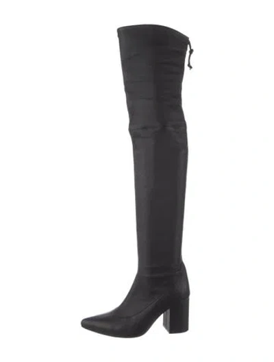 Pre-owned Anine Bing Leather Boots In Black