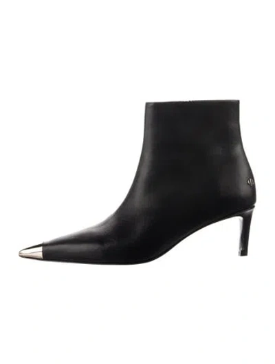 Pre-owned Anine Bing Leather Boots In Black