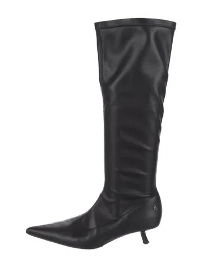 Pre-owned Anine Bing Leather Boots In Black